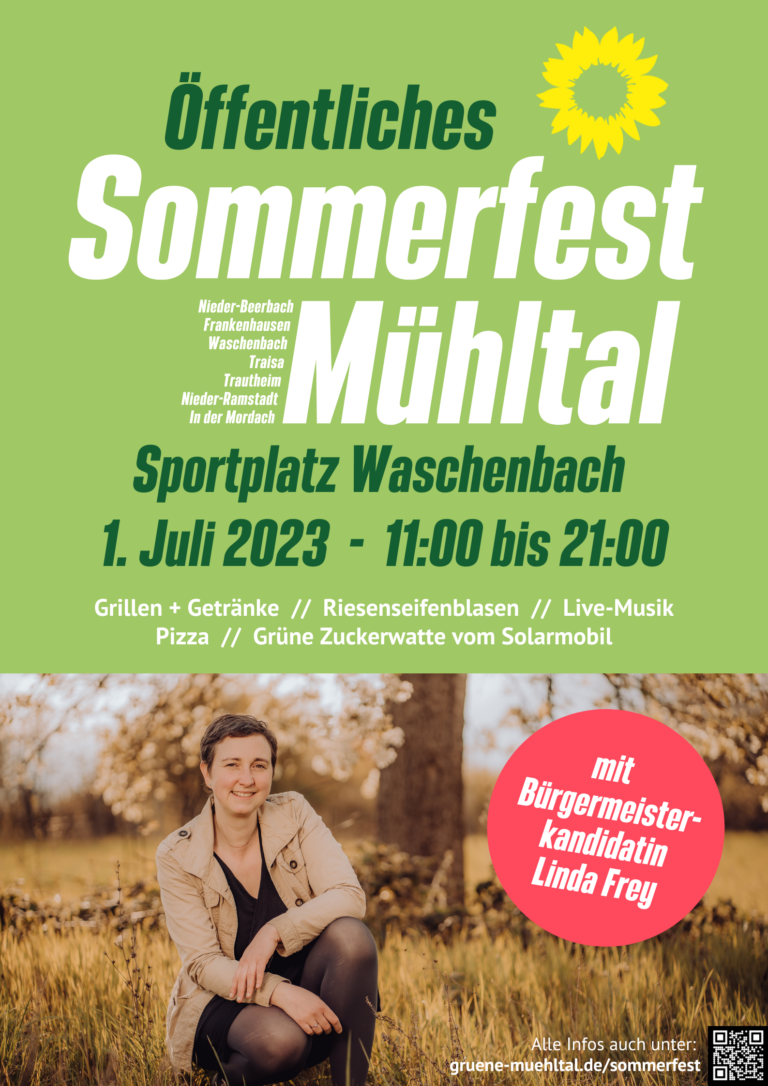 Terminankündigung Sommerfest 1. Juli von 11 bis 21 Uhr Sportplatz in Waschenbach