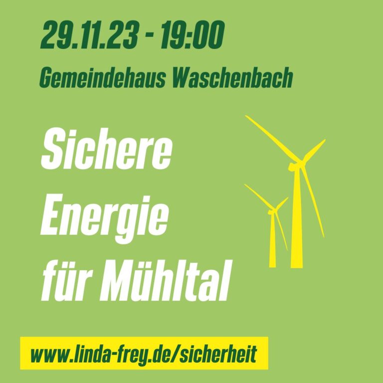 Einladung zu Vortragsabend zu erneuerbaren Energien: „Sichere Energie für Mühltal“