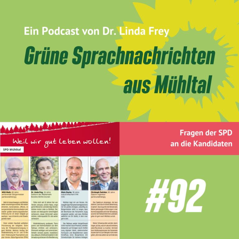 Podcast: Folge 92 Fragen der SPD an die Kandidaten und -Kandidatin