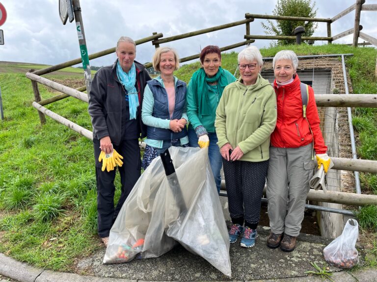 Sauber unterwegs: Die GRÜNEN sammeln Müll in Frankenhausen – und finden (fast) nichts!